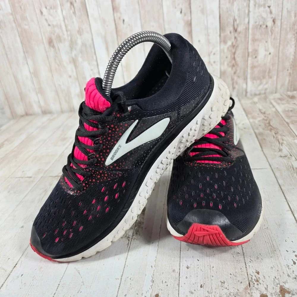 Brooks Glycerin 16 Womens Running Shoes Black Pink 1202781B070 Size 8